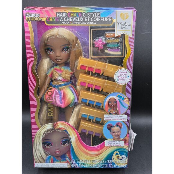 Meline Luxe Other - Rainbow High Design Studio Hair Chalk & Style Fashion Doll Set